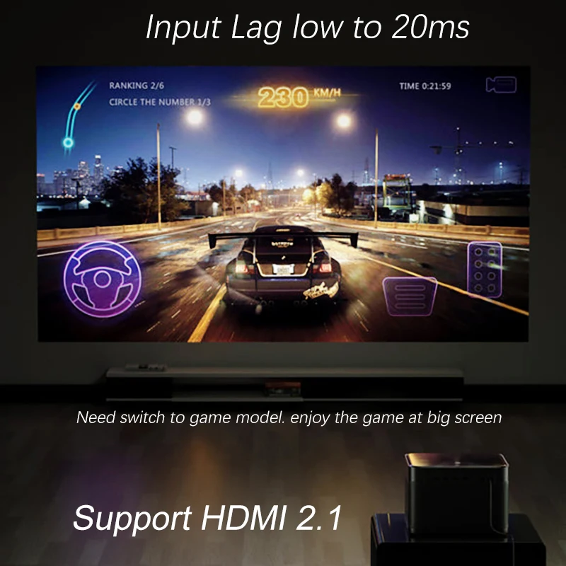 Dangbei Mars Pro 4K лазерный проектор для домашнего кинотеатра 3200 ANSI Smart tv с Android 3D