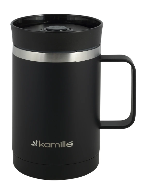 Термокружка Kamille 360ml Black 2038