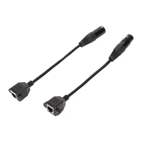 2 шт. XLR3 - RJ45 кабель 3pin Plug and Play Female XLR сетевой шнур для светодиодной ленты студии звукозаписи