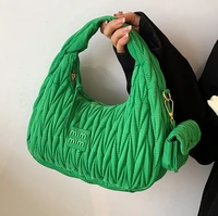 wholesale niche embroidery thread small womens 2022 summer new korean trendy ins handbag solid color womens nylon bags