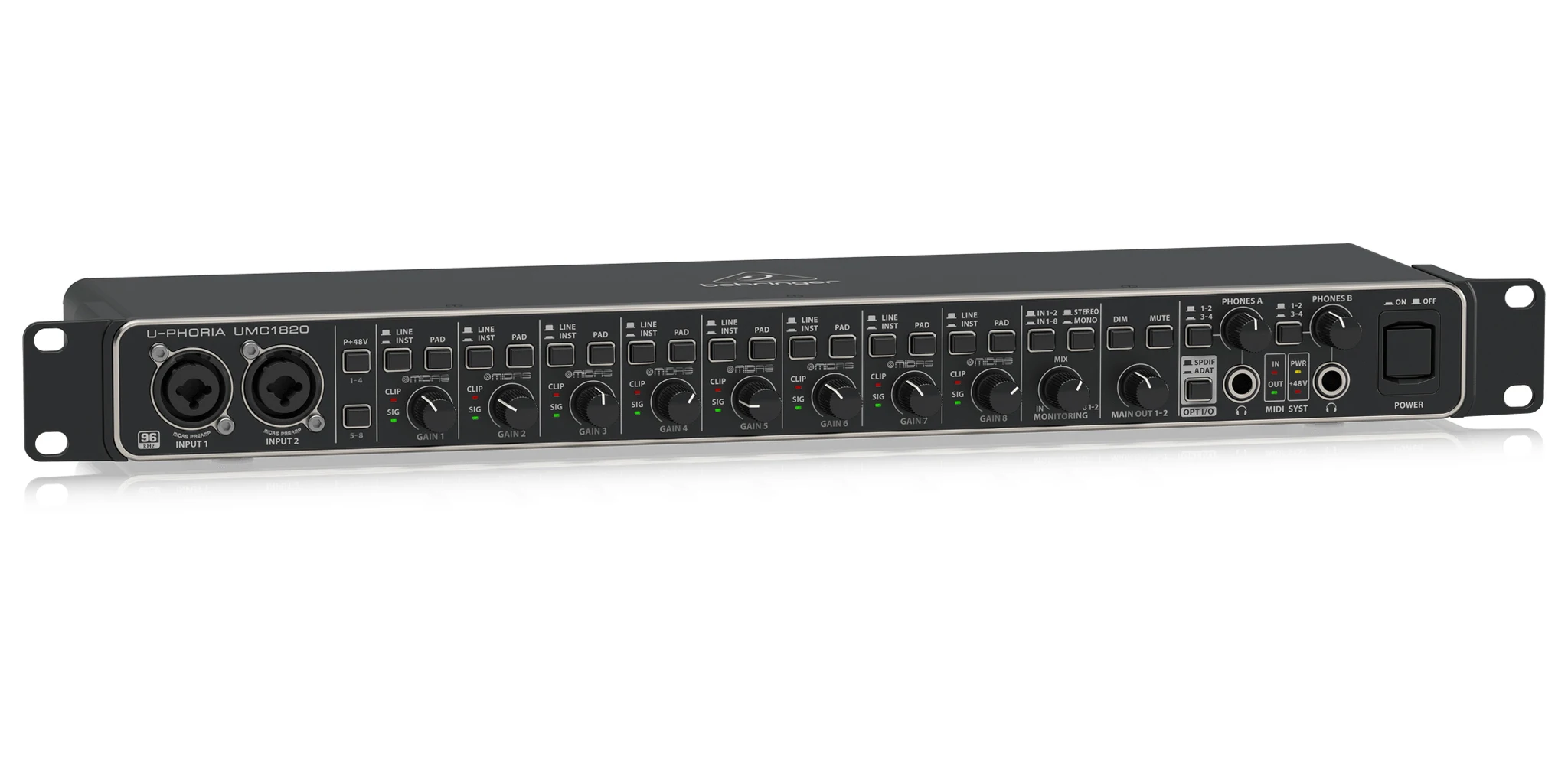 

100% OFFICIAL Behringer U-Phoria UMC1820 USB Audio Interface