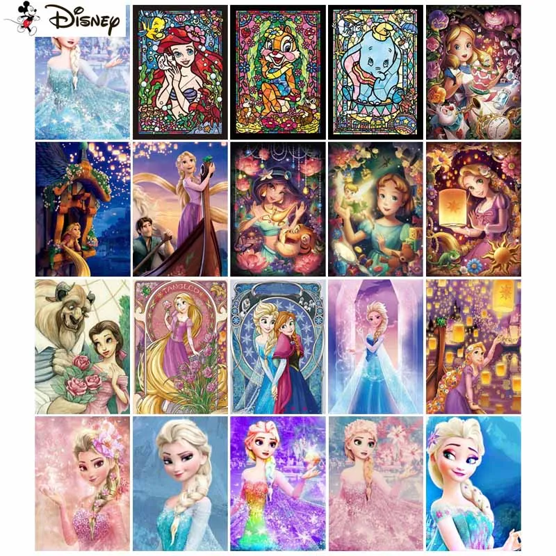 

Алмазная живопись Disney, вышивка крестиком «мультяшная принцесса», полноразмерная, круглая, «сделай сам», 5d алмазная вышивка, картина стразы, искусство