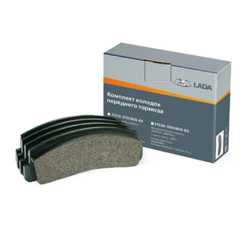 Тормозные колодки передние LADA заводские для Лада Нива 4х4 Урбан, Шевроле Нива (ВАЗ 2123)