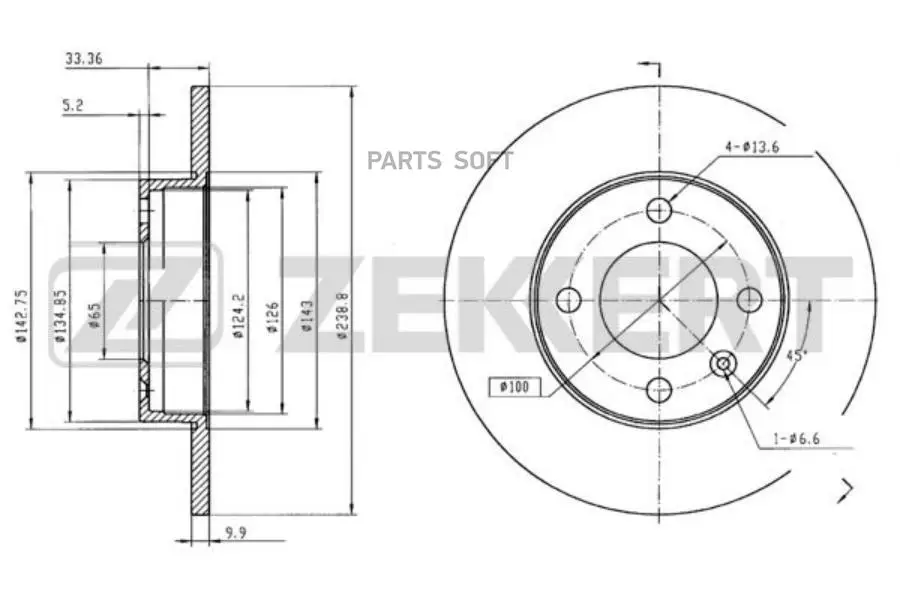 Диск торм. перед. Audi 80 100 70- Seat Ibiza II III 93- Cordoba I II 93- VW Golf I-II 74- Pol BS5068 Диск торм. перед. Audi 80 100 70- Seat Ibiza II III 93- Cordoba I II 93- VW Golf I-II 74- Pol BS5068