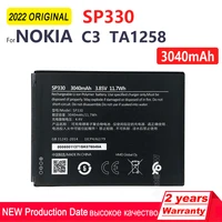 original new sp330 3040mah 11 7wh battery for nokia c3 ta1258 ta 1258 3 85v smart phone replacement batteri tracking number