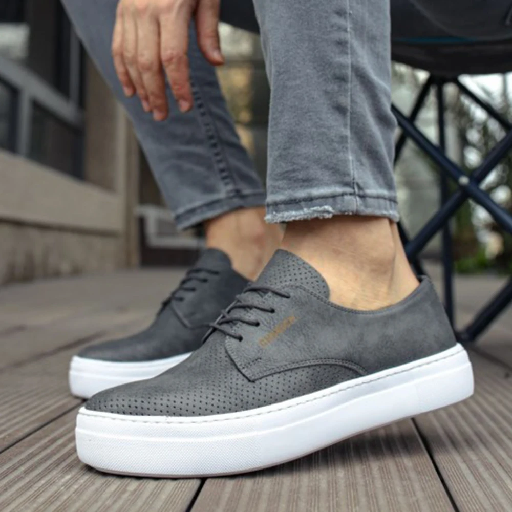 

Men's & Women's Casual Shoes Gray Comfortable Flexible Fashion Artificial Leather Unisex Summer 2023 Wedding Classic Sneakers Orthopedic Daily Sport Lightweight Walking Fabric Breathable Solid Suits 61