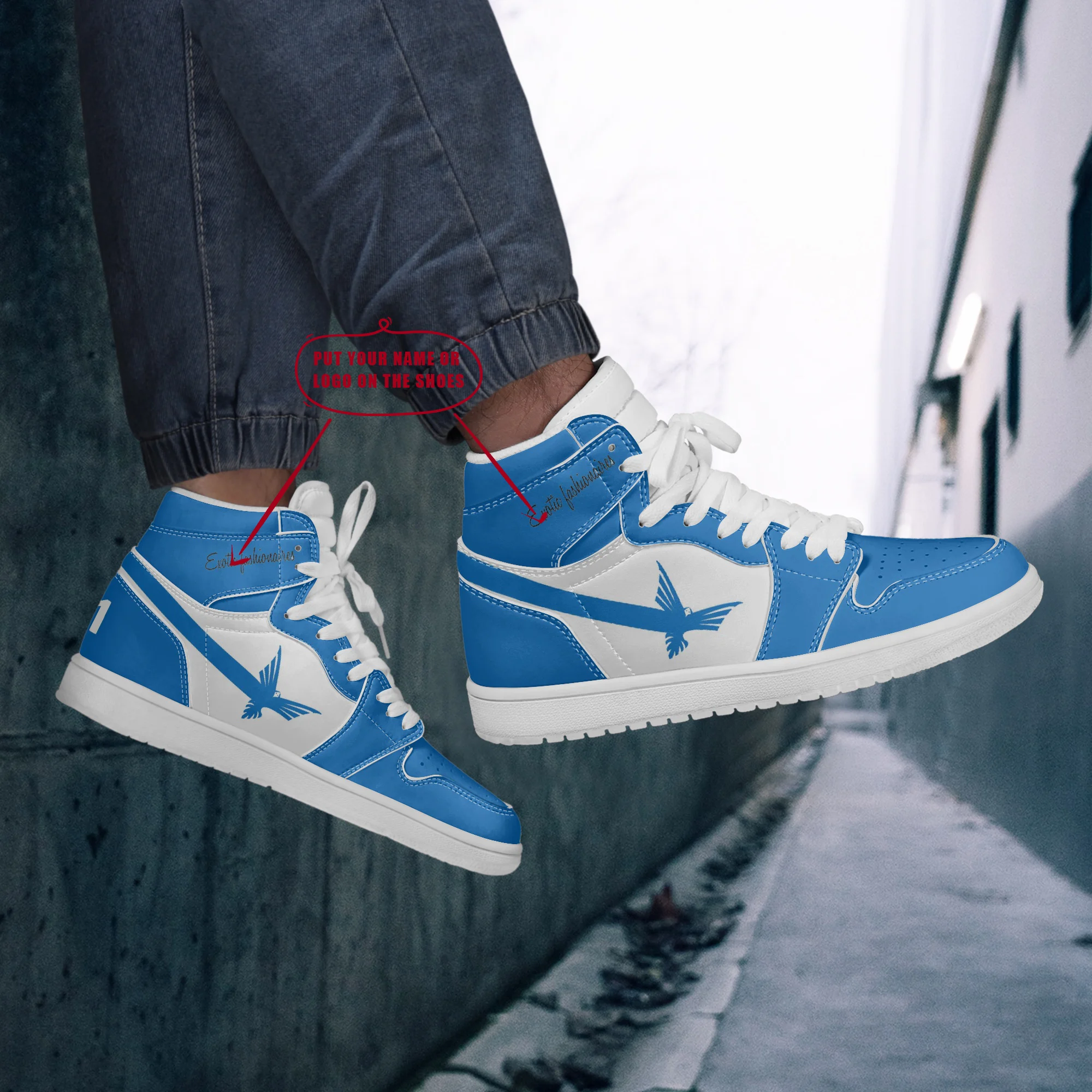 

Doge Pod Men's Casual Style Male Sport Shoes Custom High Top Basketball Shoes Free Shipping