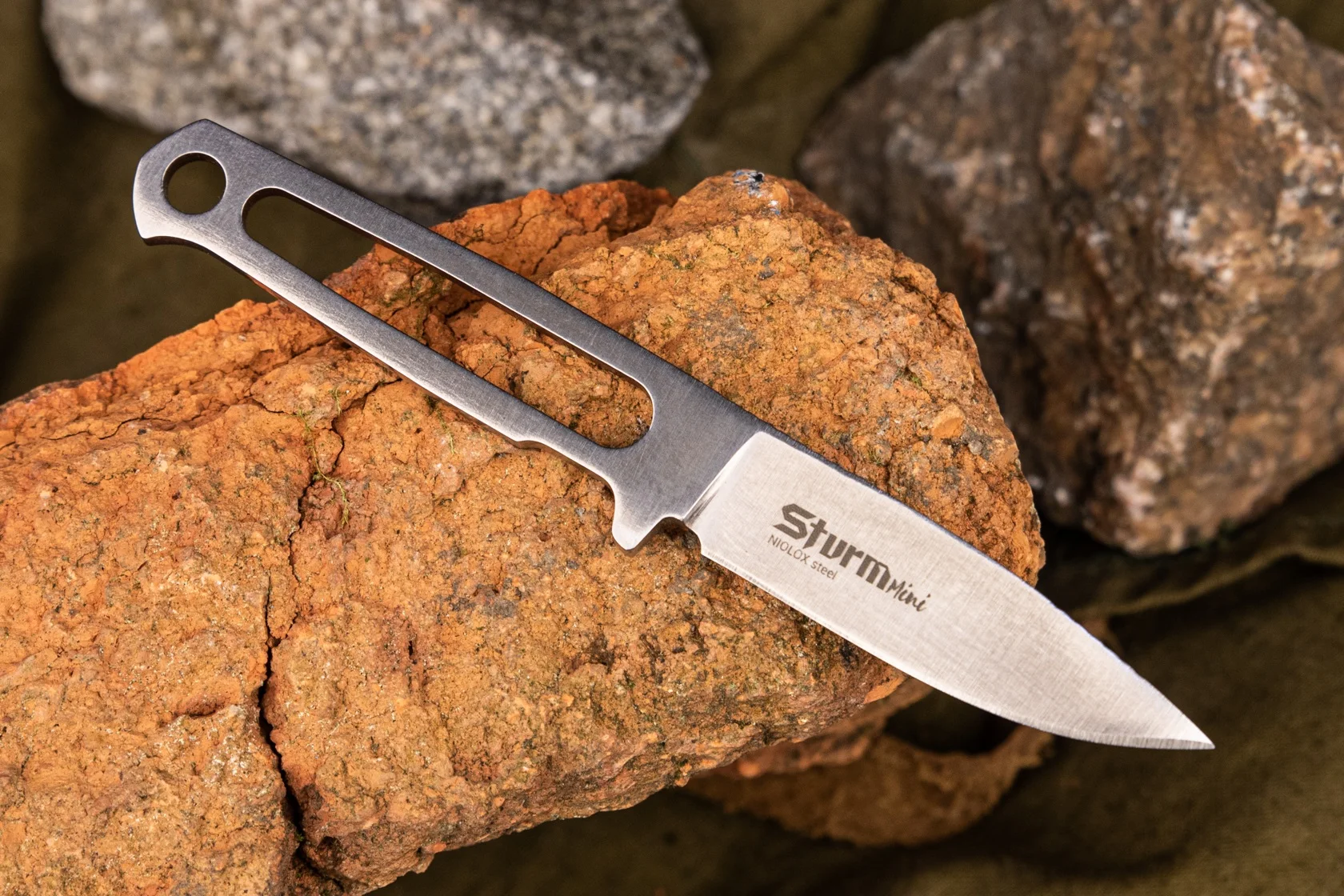 Нож EDC Sturm Mini Niolox StoneWash Kizlyar Supreme Кизляр Суприм