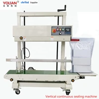 fr 1100v vertical sealing machine automatic film aluminum foil bag plastic and pe bag heat sealing machine sealer