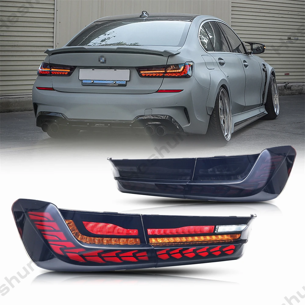 

Пара светодиодных задних фонарей GTS для BMW 3 серии G20 G80 M3 330 340i 320i 325i 2019-2024, задний фонарь, задние стоп-сигналы, динамические