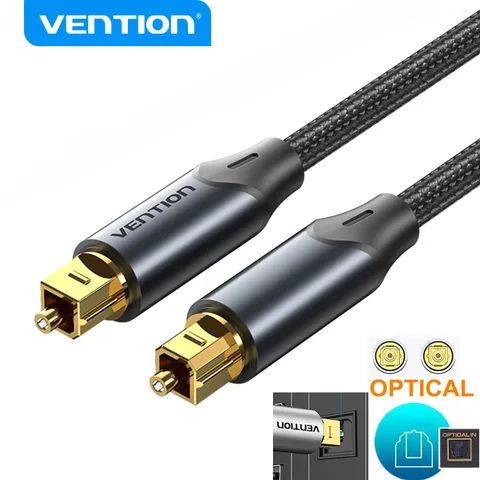 Оптоволоконный аудиокабель Vention Toslink 1м/5м