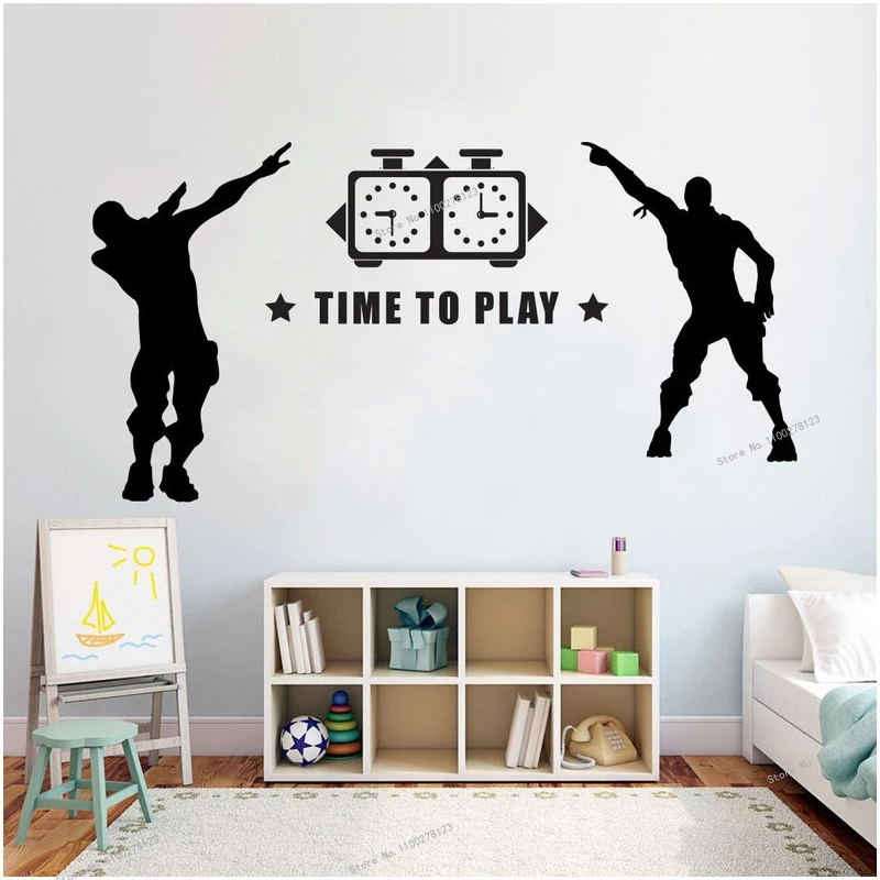 

Настенный декор Роберт-геймер, Виниловая наклейка с контроллером на заказ для видеоигр, геймеров, виниловые художественные наклейки для ко...