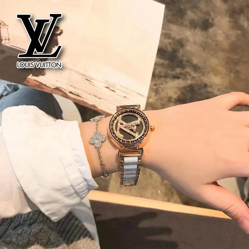 Часы в стиле Louis Vuitton осень и зима 2024 новые модные роскошные кварцевые часы со