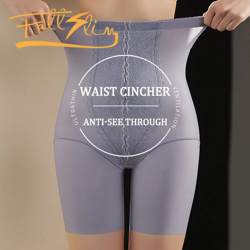 FALLSLIM High Waist Body Shaping Pants Women Waist Trainer Butt Lifter Tummy Control Shaper Panties Slimming Seamless Shorts