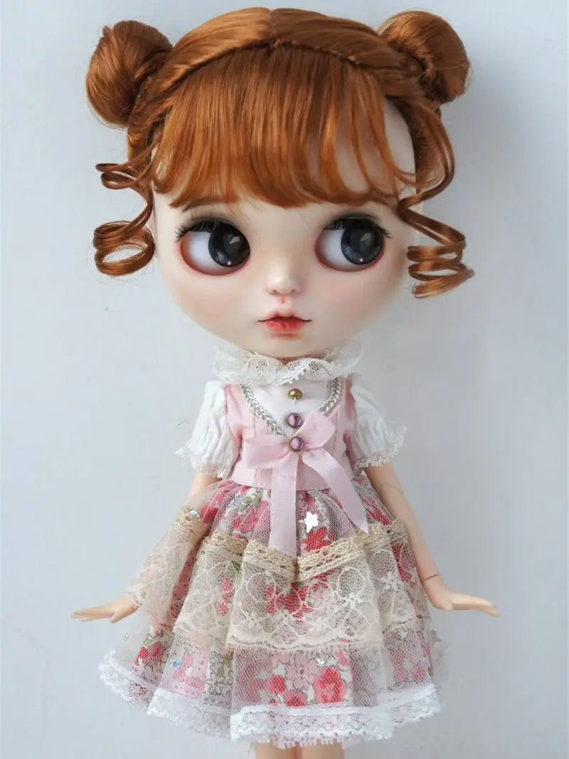 JD606 Все размеры Twins Buns BJD Синтетический мохеровый парик для OB11 YOSD MSD SD Blythe Hair 1/8 1/6 1/4