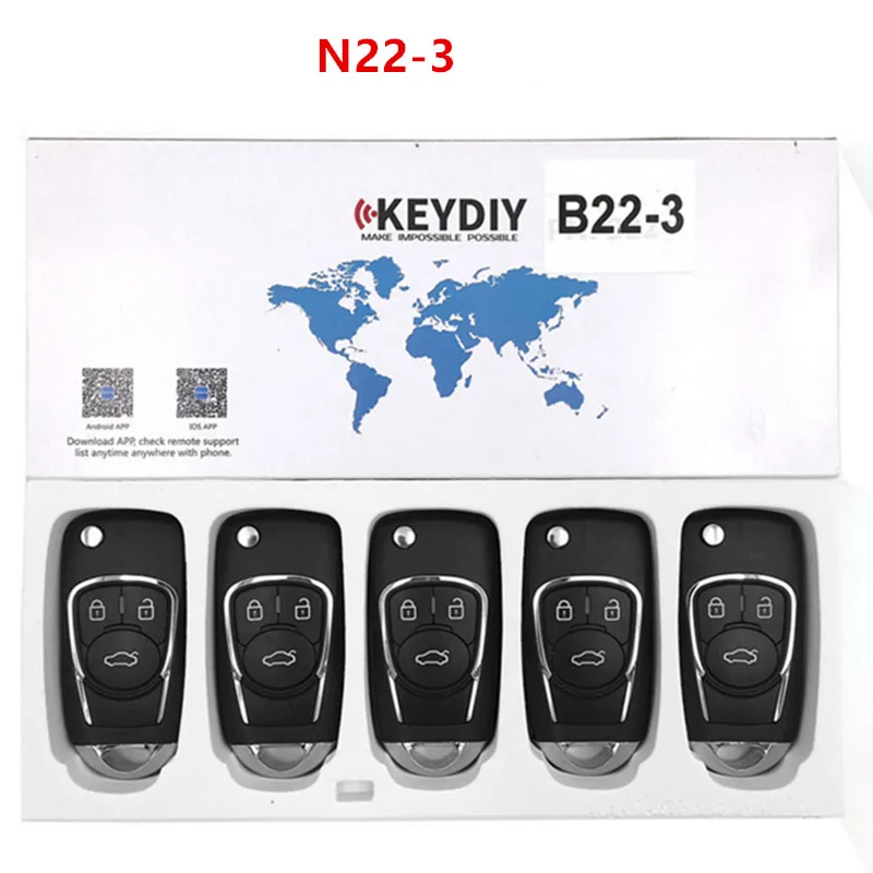 5 шт. keydiy KD B22 B22-3 NB22 Оригинальный Универсальный многофункциональный пульт дистанционного управления для KD900