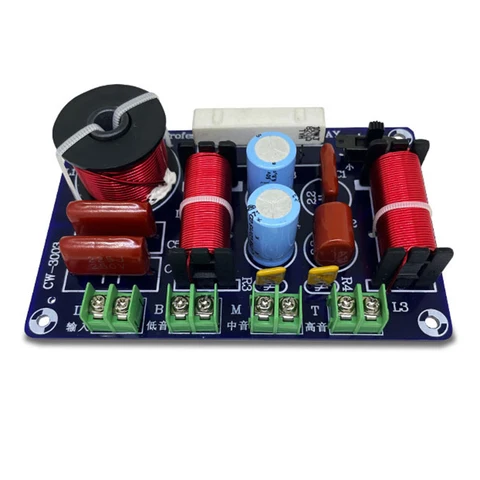 Плата аудио-HiFi фильтра мощностью 250 Вт, 5200 Гц-5500 Гц, 3-полосный кроссовер фильтра динамиков