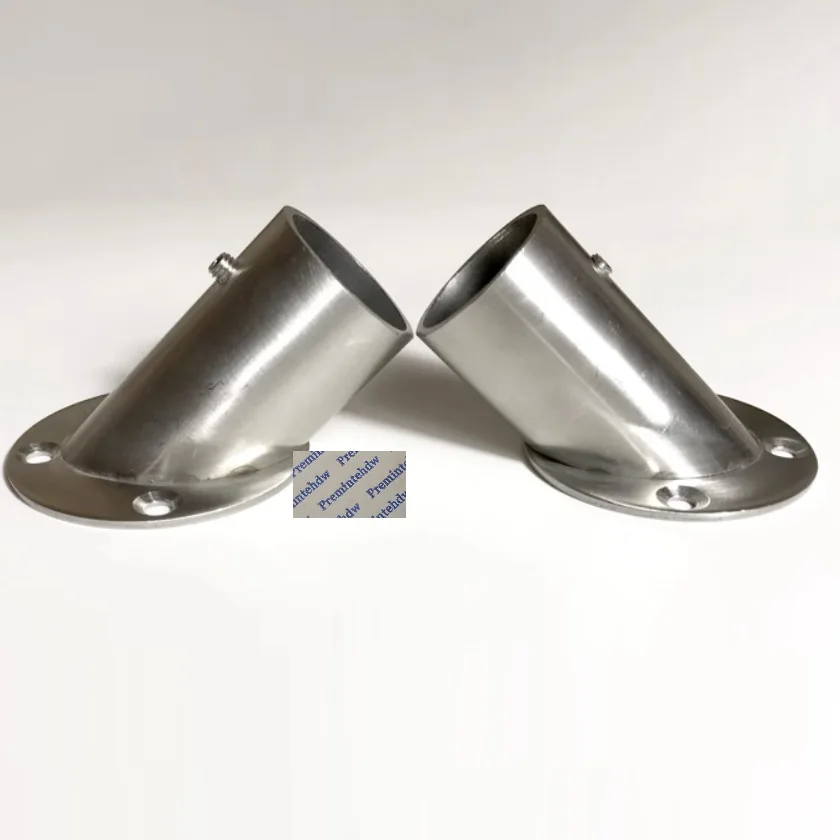 

2 шт., угловой подвесной стержень из нержавеющей стали 45 градусов с диагональным фланцем