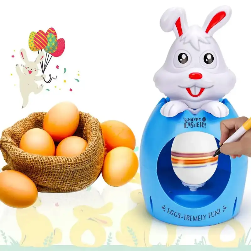 Игрушка для украшения пасхальных яиц - Зеленая машинка с подсветкой и музыкой