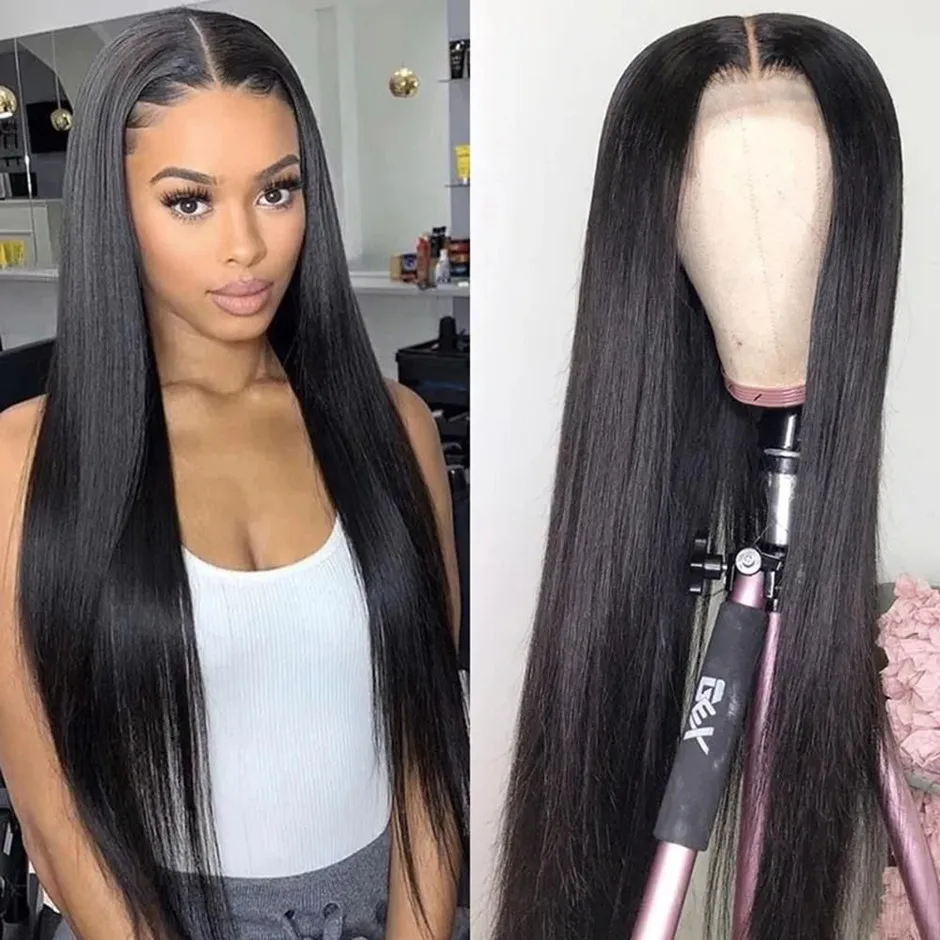 Straight Lace Front Wig For Women Human Hair Wigs 4x4 Lace Closure Wig Brazilian Remy Straight 13x4 HD Lace Frontal Wig