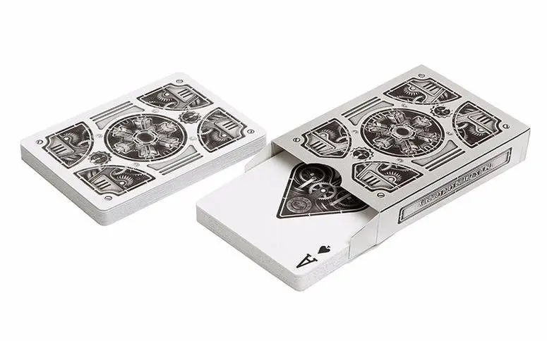 Bicycle silver steampunk bikesspunk cards |