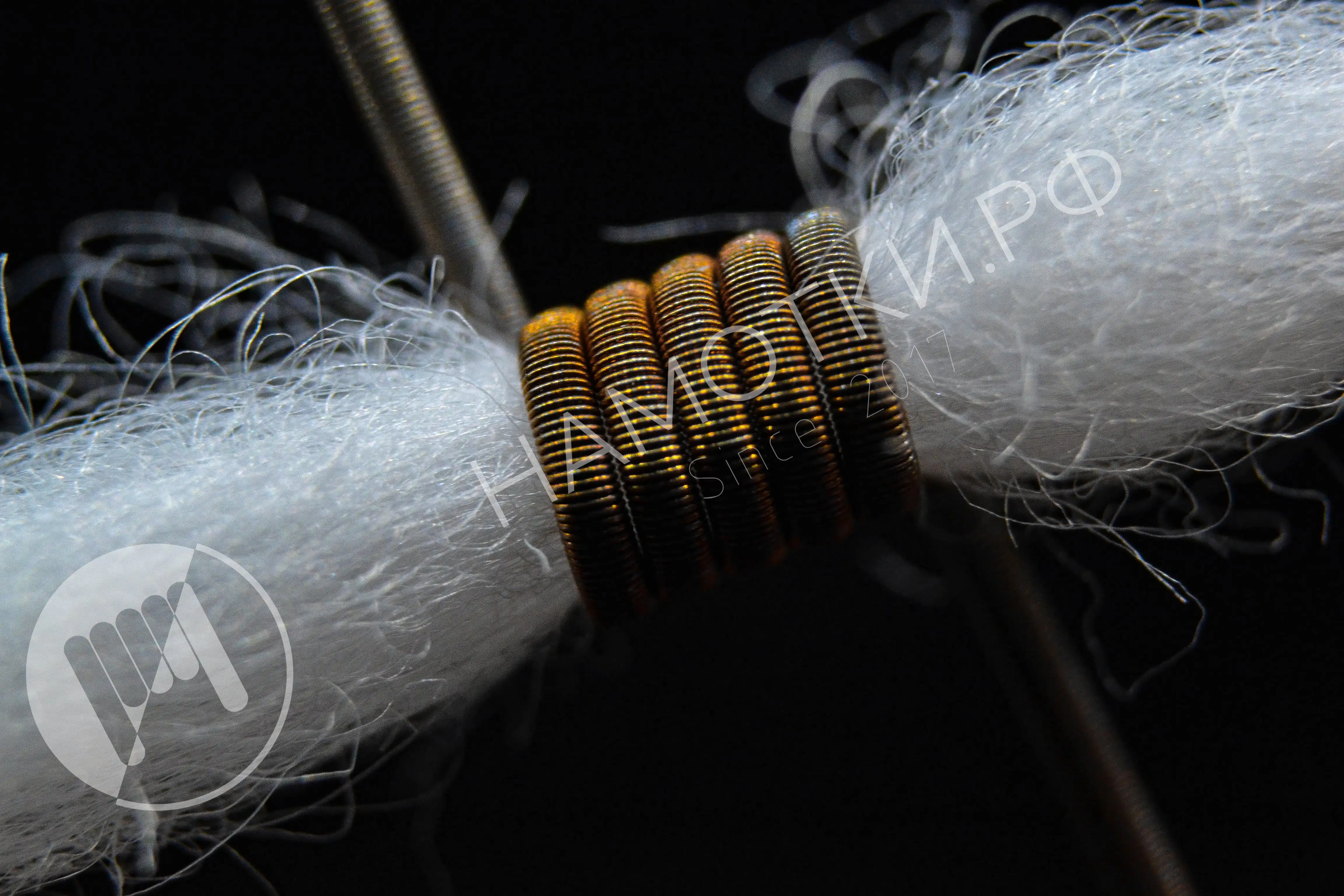 Fused Clapton MTL Спирали фьюзды 2х0 3Ka+0 1NiCr D-2 5/3мм 5 витков намотка ручной работы для МТЛ и
