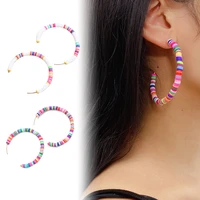 womens earrings ethnic soft pottery drop earrings for women fashion party girls jewelry accessories gift hanging pendientes
