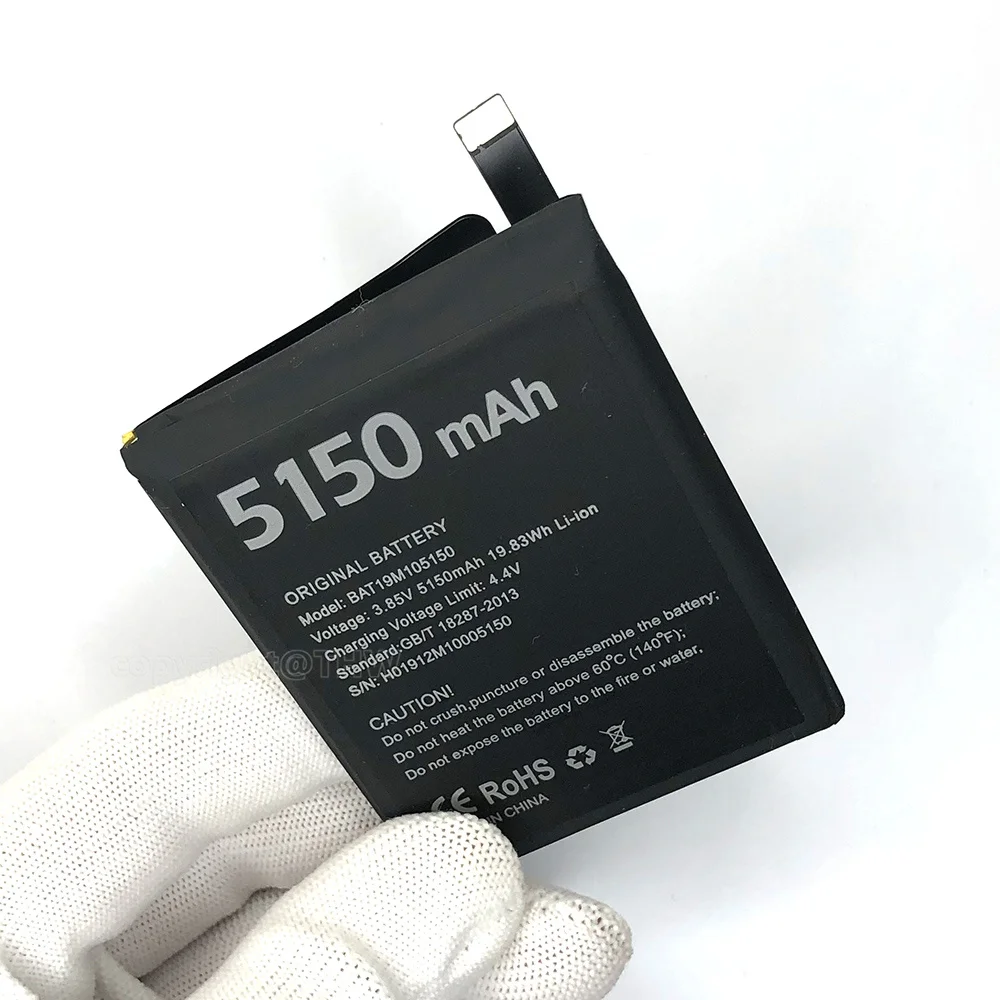 100% Оригинальный аккумулятор для телефона 5150 мАч S95 PRO Для DOOGEE pro BAT19M105150