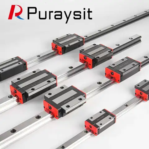 Puraysit Ухо Руководство Рельс Слайдер HGR15 HGR20 2Pcs + 4Pcs HGH15CA HGW15CC HGH20CA / HGW20CC Для ЧПУ Маршрутизатора