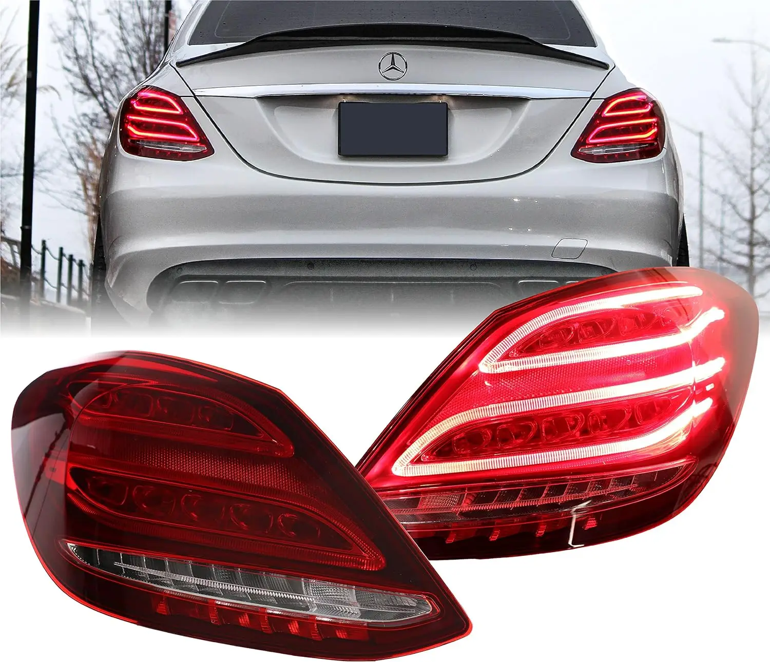 

Фонарь задний для Mercedes-Benz C-class W205 C200 C180 C300 C260 C350 2014-2018