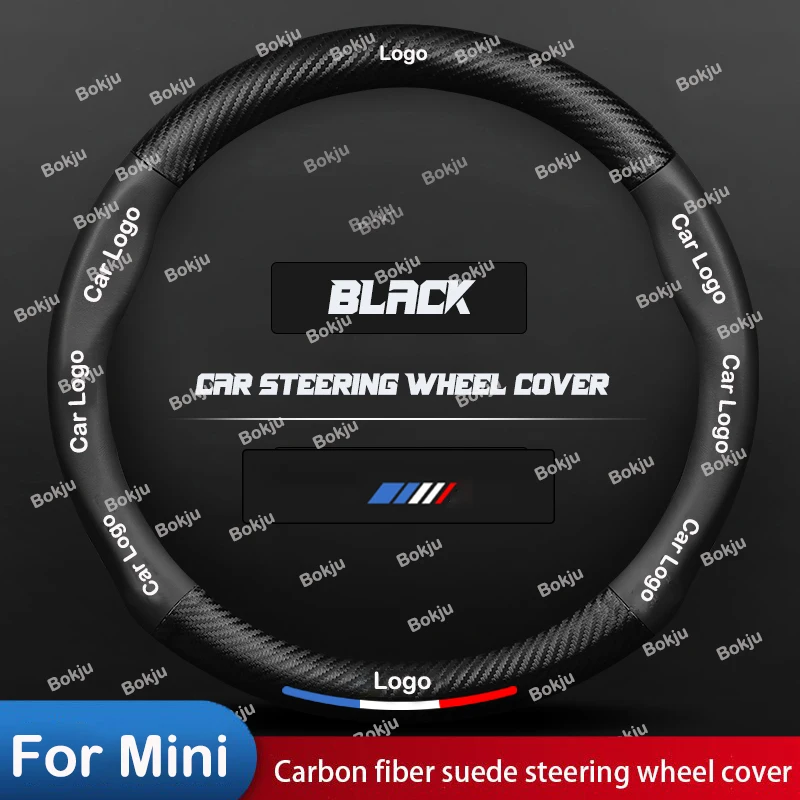 

Car Steering Wheel Cover For Mini One JCW Cooper WORKS R50 R51 R52 R53 R54 R55 R56 R57 R58 R59 R60 R61 R62 F53 F54 F55 F56 F57