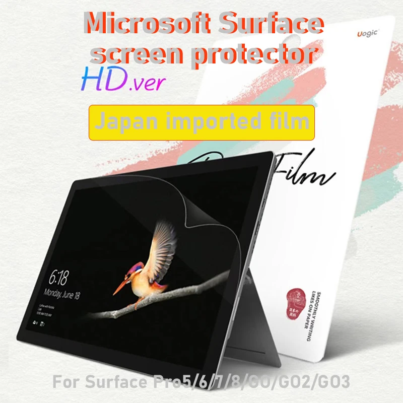 

Пленка, импортированная из Японии для аксессуаров для ноутбуков Microsoft Surface, защитные пленки для планшетов Surface Pro5/6/7/8/Go/Go2/Go3