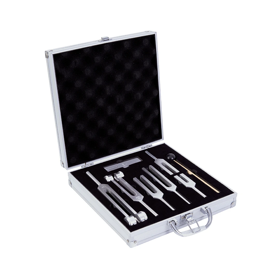 

GSS-7 Tuning fork 7Pcs/Set Aluminum Medical C128-C8192 Tuning Fork Kit Hearing Sound Vibration