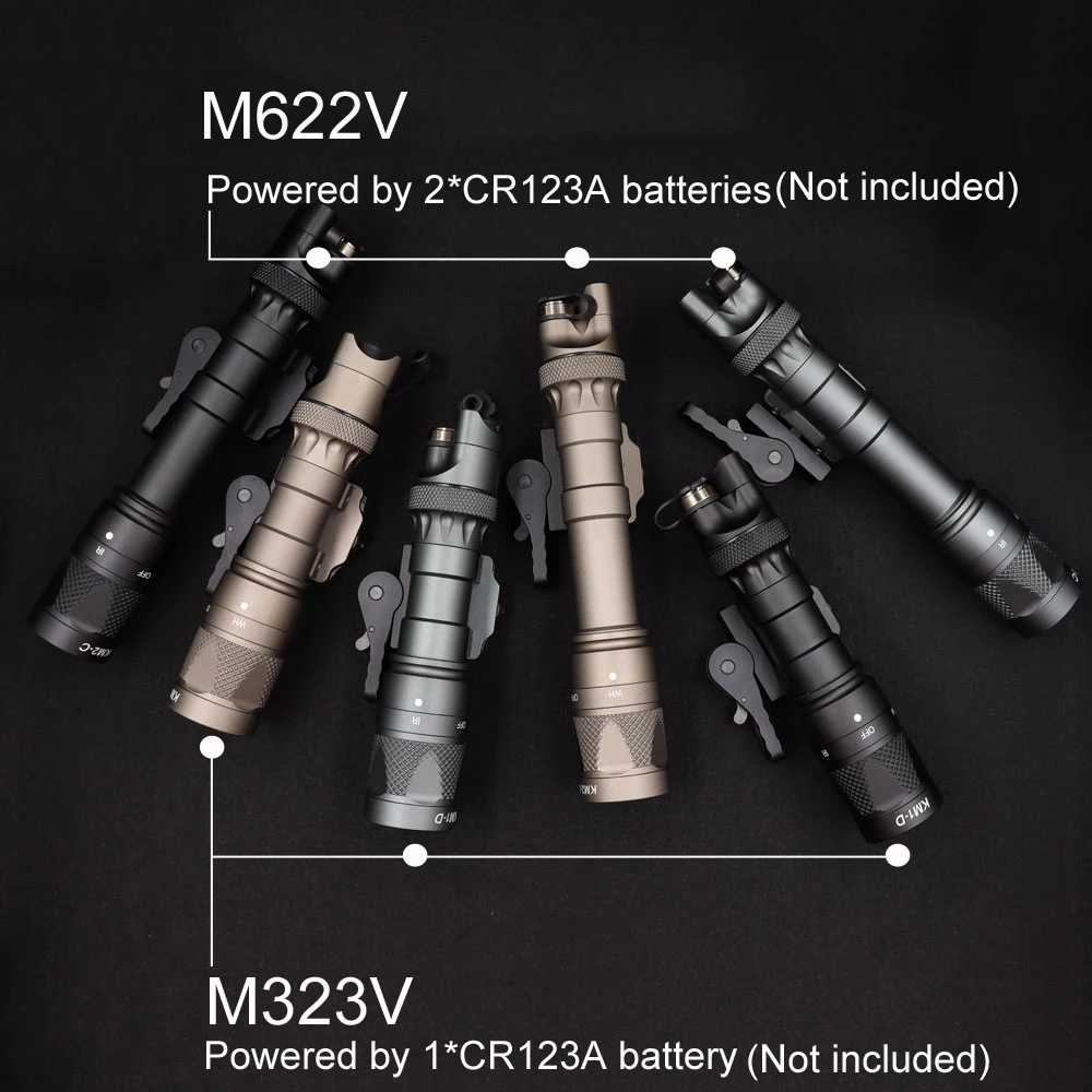 ИК-подсветсветильник M622V M323V, ИК-подсветка и светодиодный белый светильник, 500 люмен, двойной выход с креплением SMA QD, инфракрасный светильник (art.: 3920bd06ea558) - 3920bd06ea558