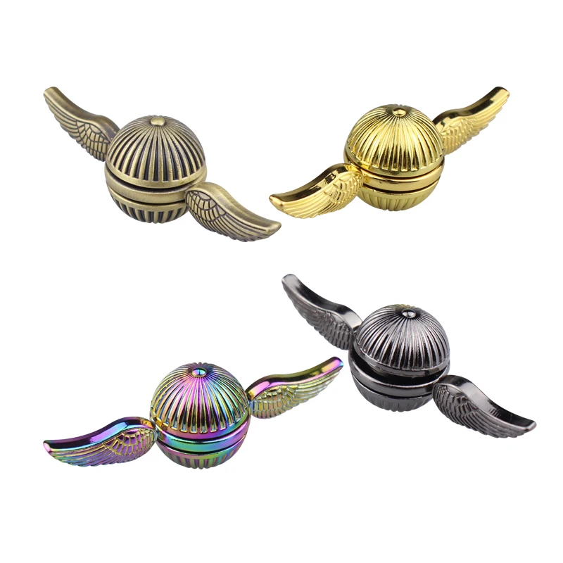 

Bronze Golden Snitch Fidget Spinner Anti-Stress Fidget Toy Finger Dynamic Changing Gyro Stress Anxiety ADHD Relief Figets Toy