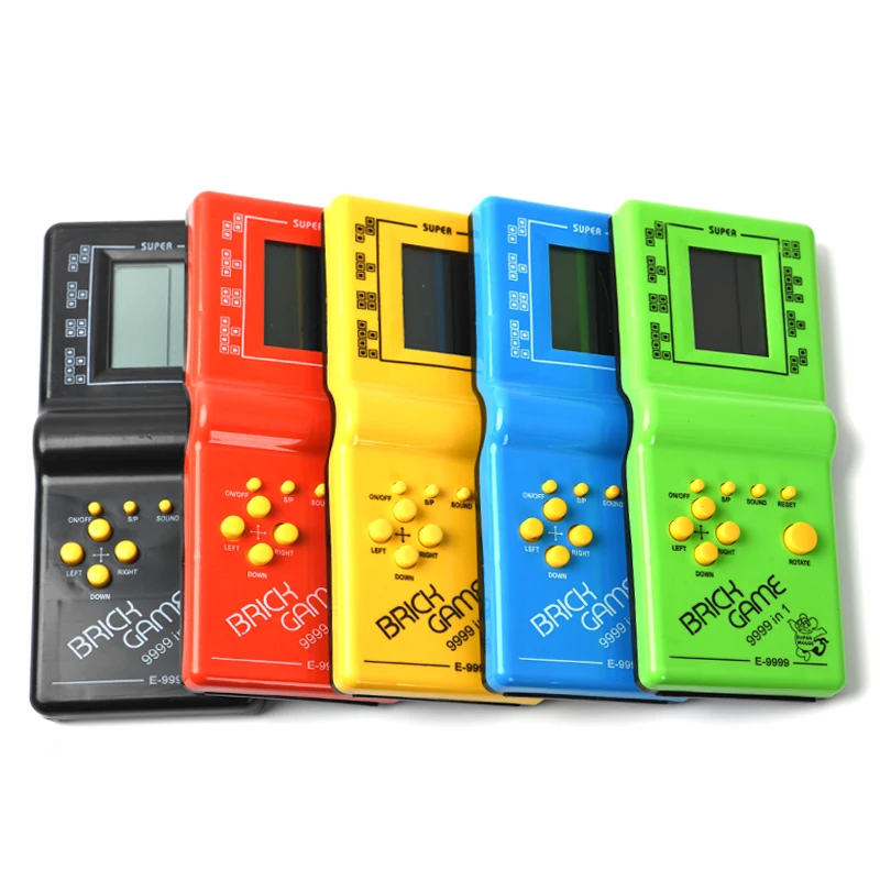 Классический Электронный тетрис игровая приставка E-9999 Зеленый Черный Синий