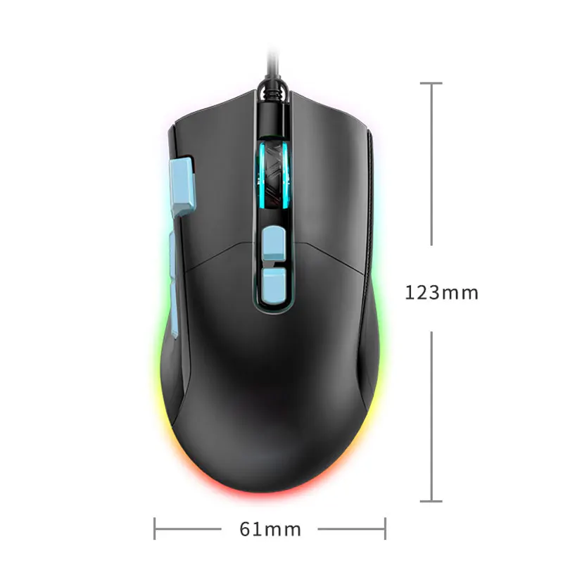 Проводная мышь M10 SUNSONNY игры и навыки специальная RGB светоизлучающая