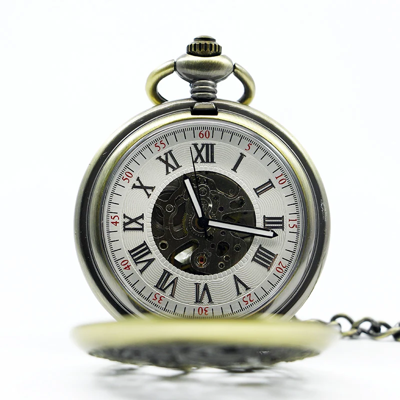 Vintage Chinoiserie Pocket Watches Mechanical Collection Personalised Charm Classic Hand Wind Fob Watch relogio masculino