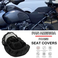 Pan America Accessories Motorcycle Seat Cover For PAN AMERICA 1250 S PA 1250 Seat Protect Cushion 3D Mesh Fabric Seat Cover