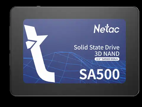 Netac SSD SA500 128GB 2.5 SATAIII 3D NAND, R/W up to 500/400MB/s, TBW 60TB, 3y wty