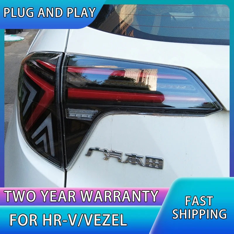 Стайлинг автомобиля для HR-V задних фонарей 2014-2020 Vezel светодиодный задний фонарь HRV