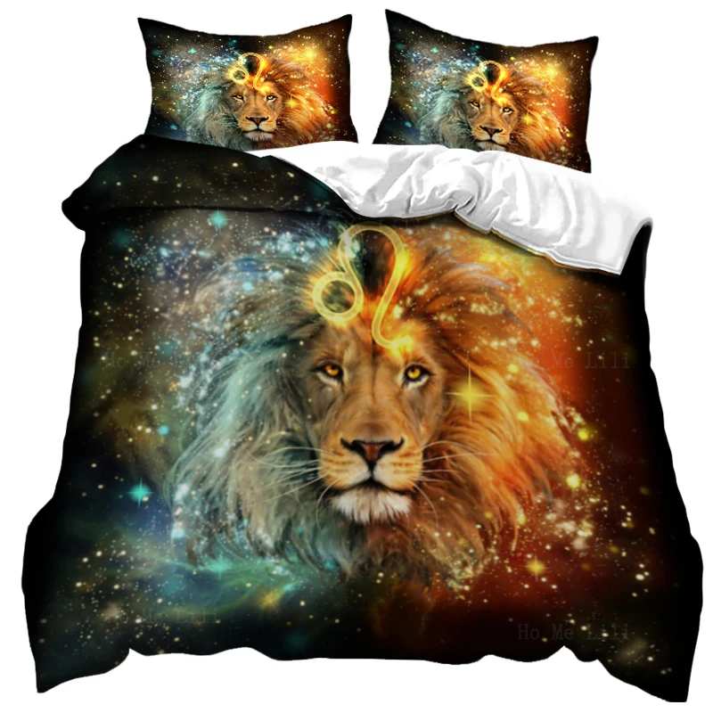 

Gorgeous Leo Taurus The Bull Sagittarius Astrology Sign Horoscope Fun Astronomy Duvet Cover By Ho Me Lili Bedding Decor