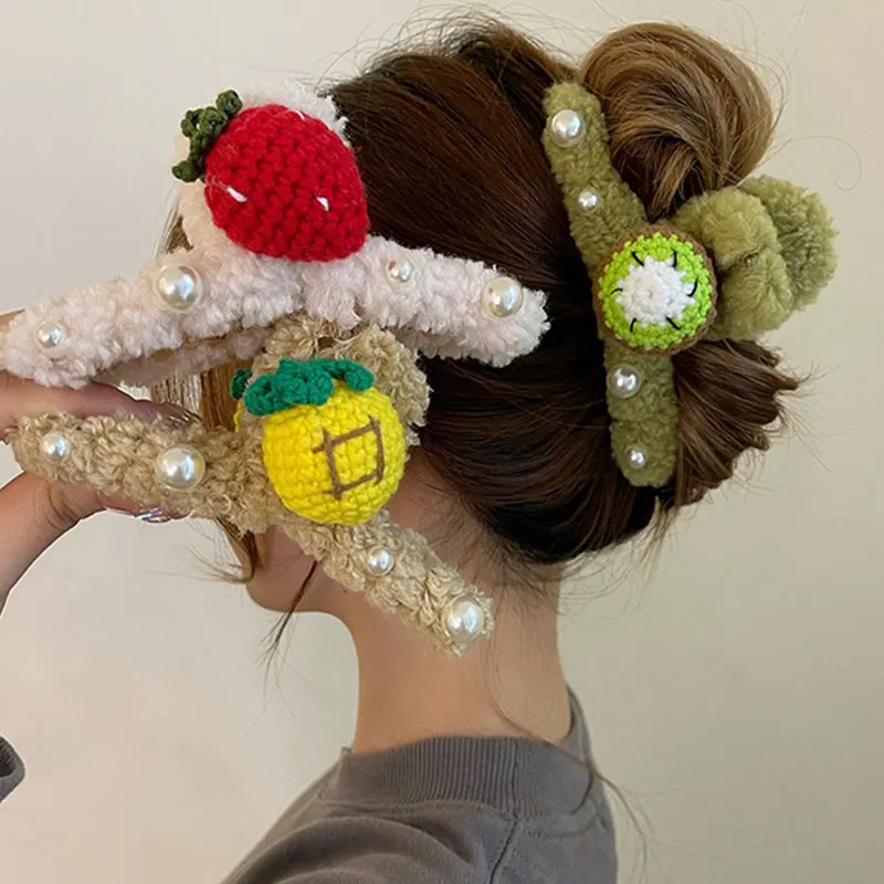 Симпатичные ананасы милые фрукты груша вишня клубника осенне-зимние большие