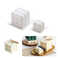 3d silicone candle mould diy scented candle soap mold cube soy wax candle mold cake baking mold handmade candle making supplies