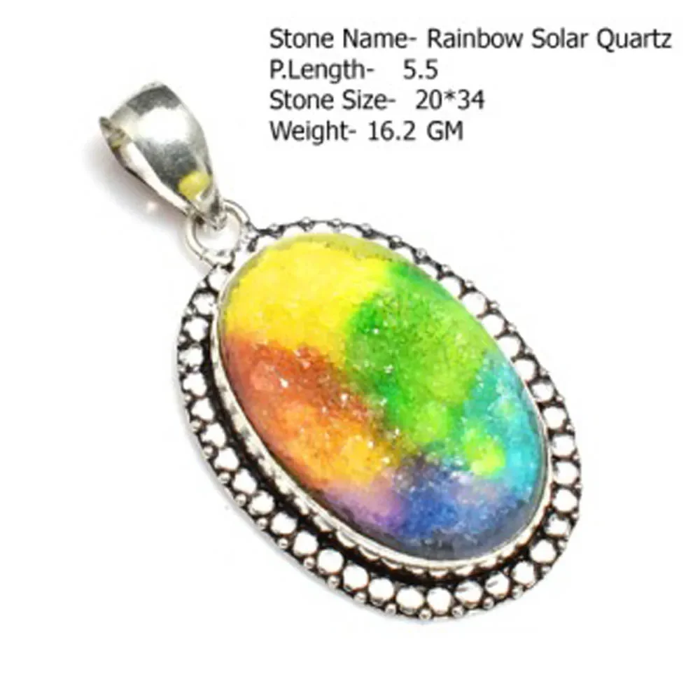 Подвеска из натурального агата и лабрадорита