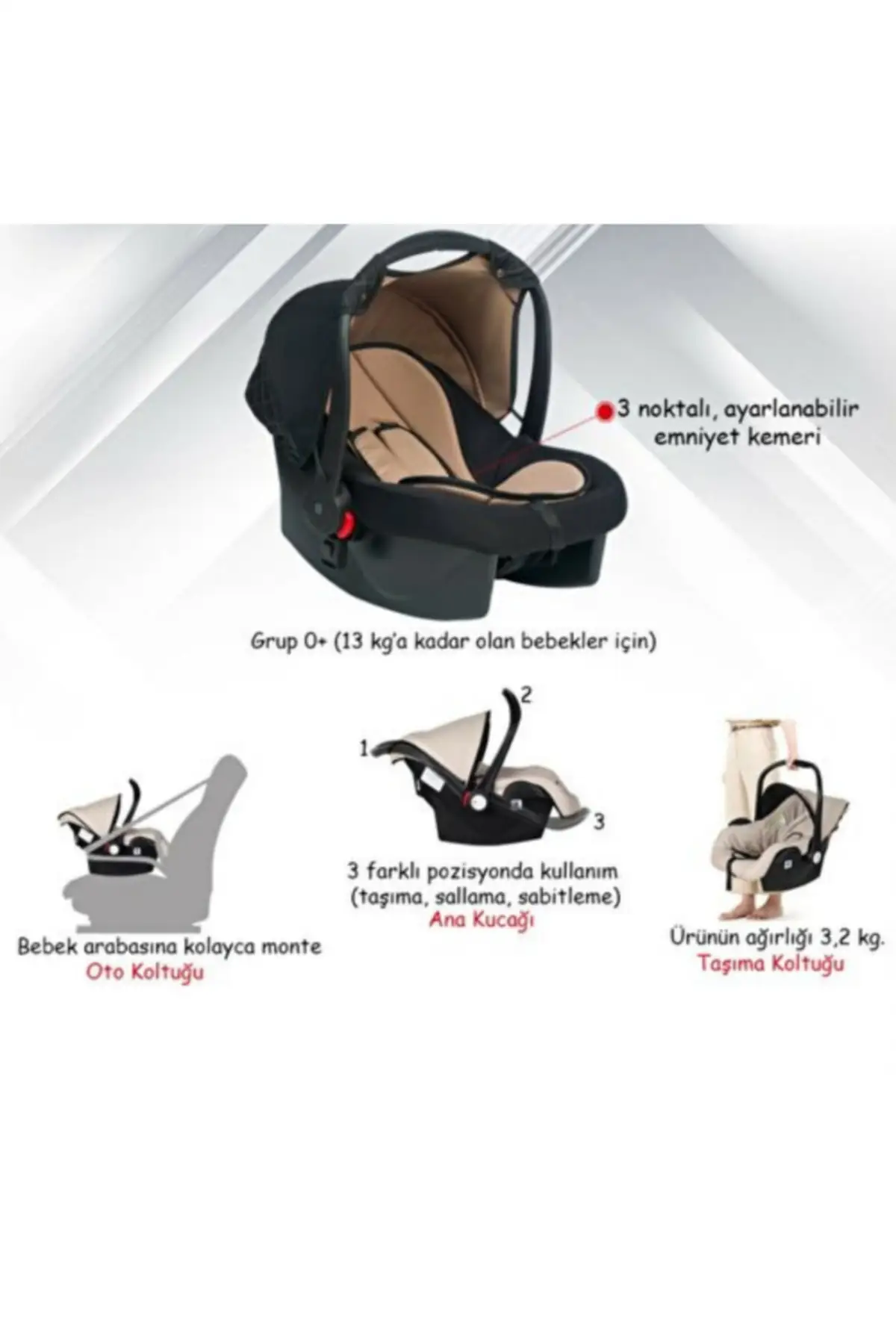 2 Set Trova Travel System Baby Stroller, Baby Seat Gold Coffee Pushchair, Baby Stroller Set, Baby Crib enlarge