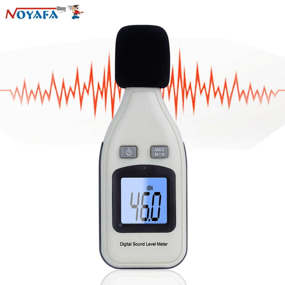 

Цифровой шумомер NOYAFA GM1351, измеритель уровня звука, 30-130 дБ