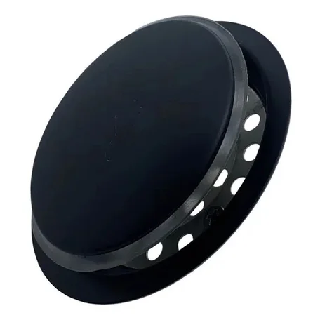 

Ralo Inteligente Redondo Click Para Banheiro Preto e Cromado 10x10 CM Inox Lavabo Pop Up