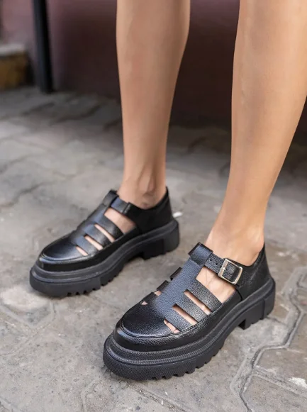 Shoes Women Gladiator Sandals Round Toe Flats Buckle Oxford Ladies Footwear Summer  flat-heeled 2022 designer sandals fashion