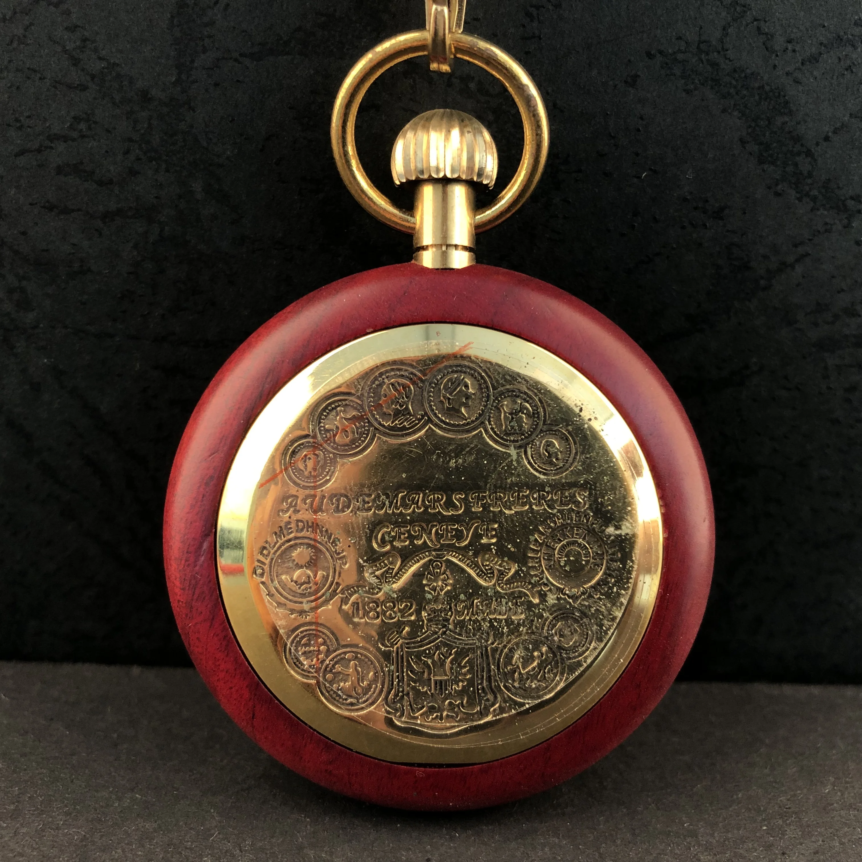 Luxury Wood Roman Numerals Vintage Mechanical Pocket Watches For Men Women Necklace Pendant with Chain Gifts